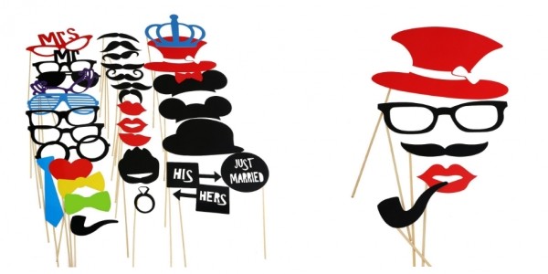 33 Piece Funny Photo Booth Prop Kit $2.99 @ Amazon