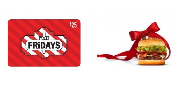 $25 TGI Friday's Gift Card $15 @ eBay
