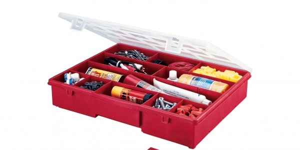 Stack-On Compartment Storage Box $5 @ Sears