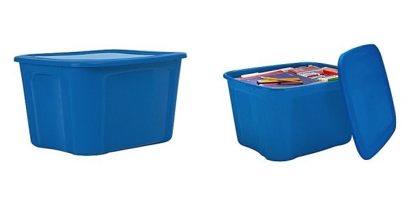 18 Gallon Plastic Storage Tubs Only $4 @ Staples