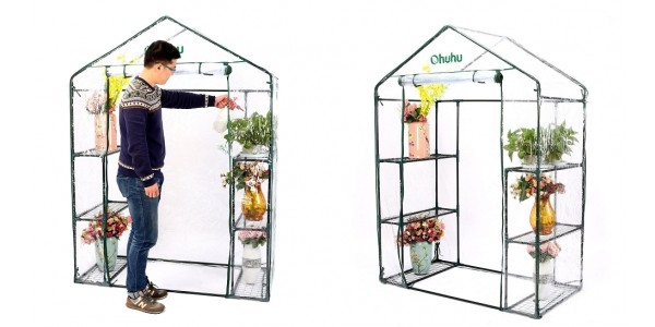 Walk-In 6 Shelf Portable Greenhouse $45 @ Amazon