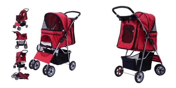 Costway Four-Wheel Pet Stroller $43 @ Walmart