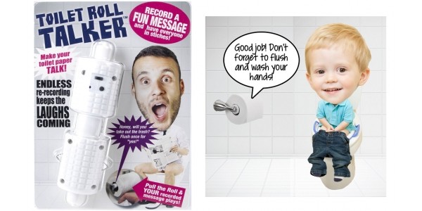 Recordable Toilet Roll Talker $12.95 @ Amazon