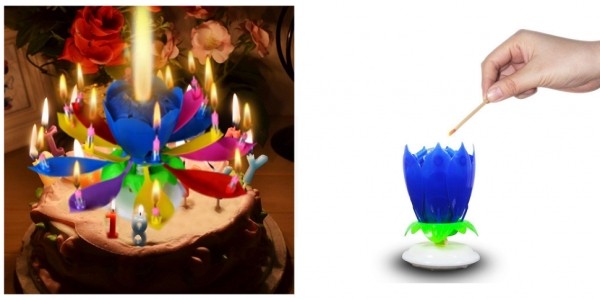 Rotating Musical Birthday Candle $2 @ AliExpress