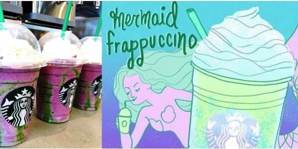 New Mermaid Frappucino @ Starbucks