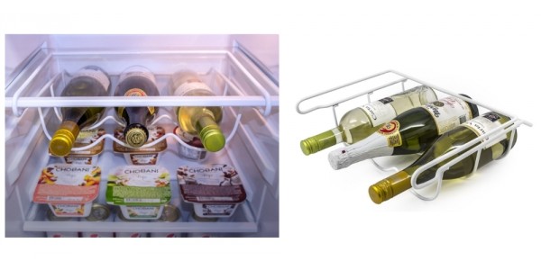 3 Bottle Refrigerator Wine Rack Organizer $11 @ eBay