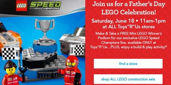 Father’s Day LEGO Celebration + FREE Gift @ Toys R Us