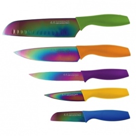 Iridescent Titanium Knife Set $30 @ Amazon