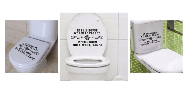 In This House We Aim To Please Decal Only $3.45 @ eBay