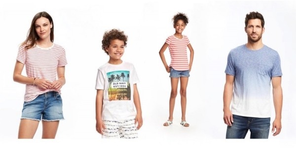 $4 Tees for the Family (reg. $17) Today Only @ Old Navy