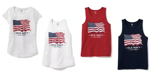 $4 Tees & Tanks For The Whole Family (Plus 40% Off w/ Code) @ Old Navy
