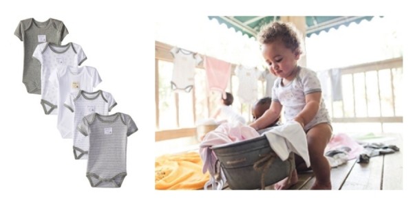 5-Pack Burt's Bees Baby Organic Cotton Bodysuits Just $12 @ Amazon
