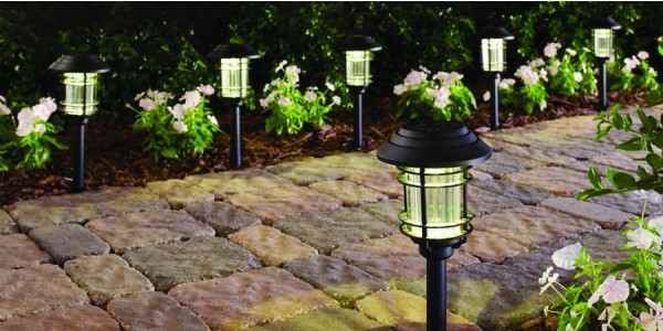 6 Pack LED Solar Pathway Lights $13 @ Home Depot