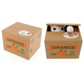 Kitty Cat Stealing Piggy Bank $12.98