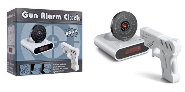 Gun Alarm Clock $20 (Regularly $39.99) @ Amazon