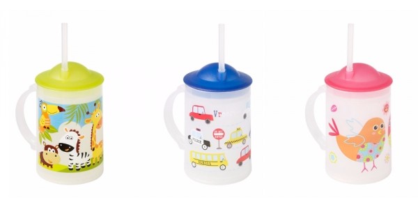 Fun Character Spill Proof Straw Cups $2 (Reg. $8) @ Bon-Ton