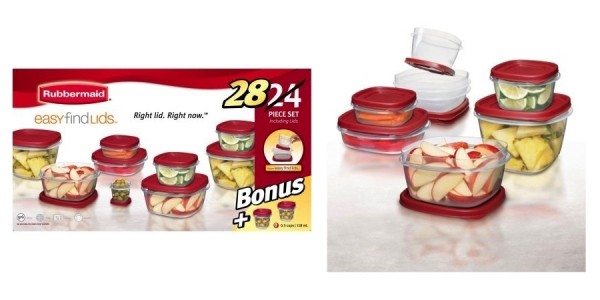 28-Piece Rubbermaid Easy Find Lids Food Storage Set Just $8 @ Walmart
