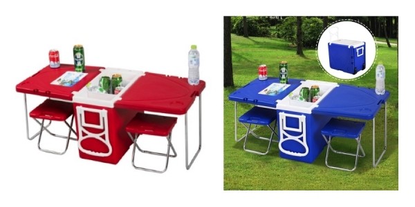 Costway Multi-Function Rolling Cooler with Built-In Picnic Table & 2 Chairs $50 Shipped @ Jet