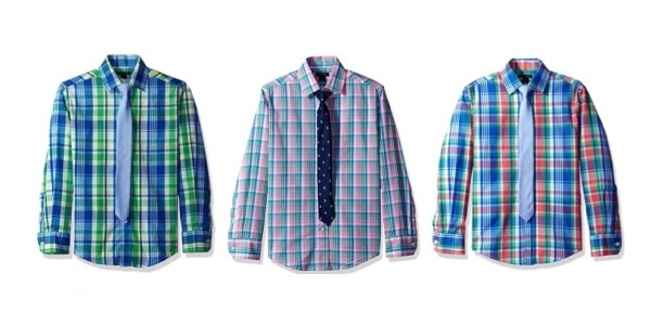 Boys Tommy Hilfiger Long Sleeved Button Down Shirts w/ Ties Just $8.56 @ Amazon
