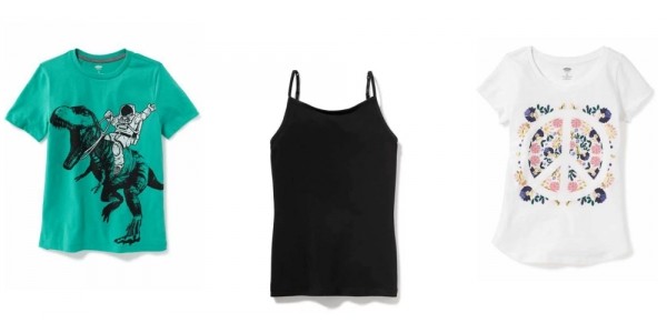 Today Only! Kids Tanks $1.80, T-Shirts $3.60, Leggings $4.50 + More @ Old Navy