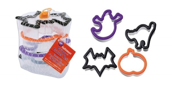 Wilton 4-Piece Grippy Halloween Cookie Cutter Set @ Amazon