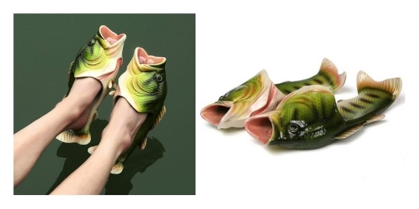 Novelty Bass Fish Slippers $10 Shipped @ eBay