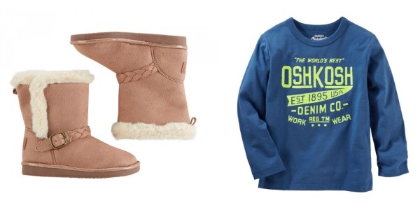 OshKosh Doorbuster Sale = Pants $5, Tops $4 + BOGO Free Shoes + Extra 20% Off @ OshKosh