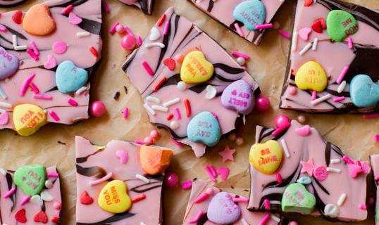 DIY Sweetheart Bark