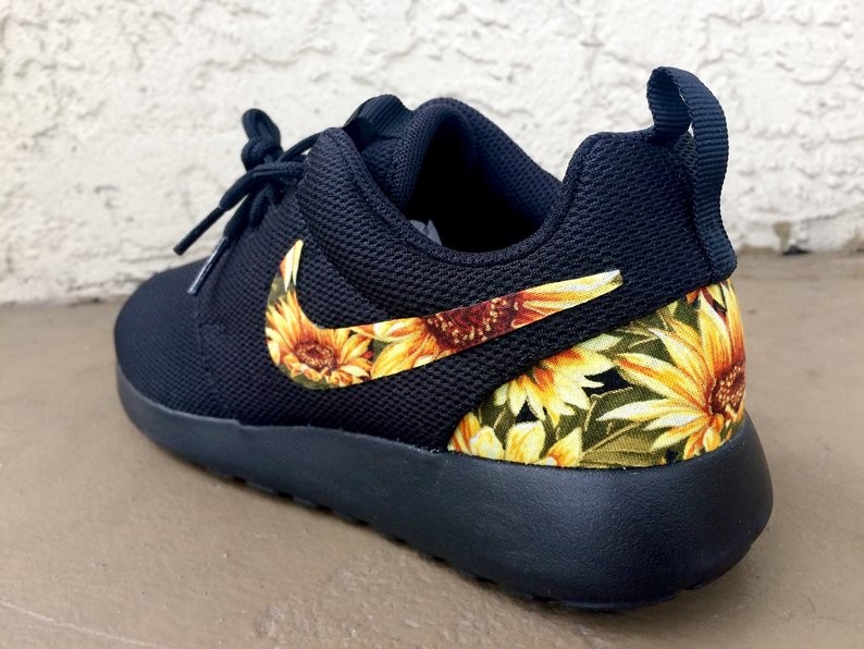 Check Out These Custom Sunflower Nike Sneakers