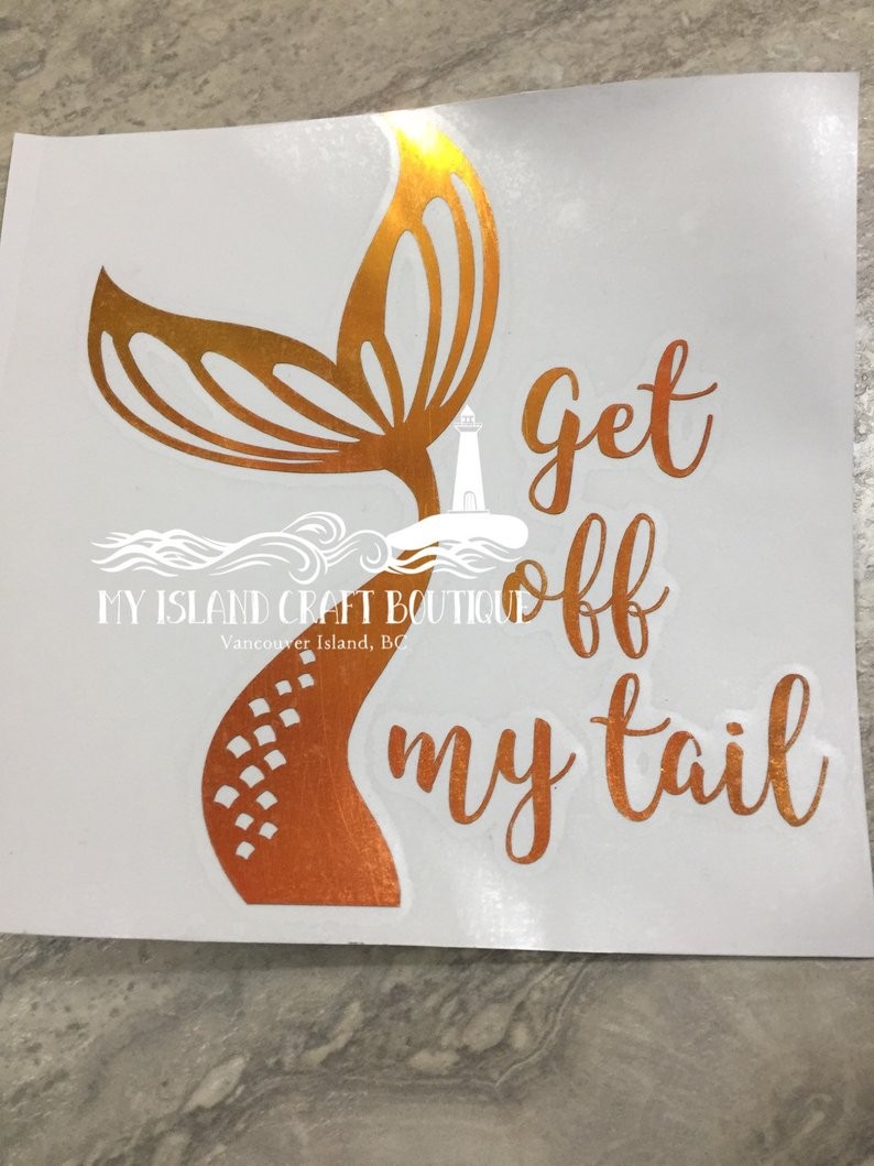Get Off My Tail Car Decal from $6.16 @ Etsy