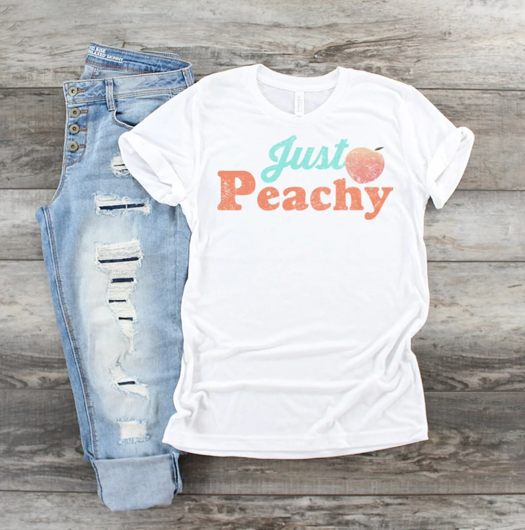 Just Peachy Bella Canvas Tees $14.99 (was $24.95) @ Jane