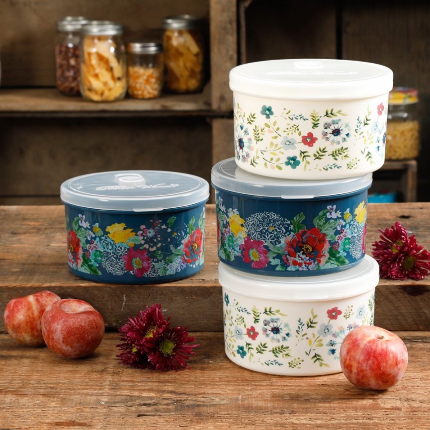 The Pioneer Woman 4 Piece Storage Sets $7.88 @ Walmart