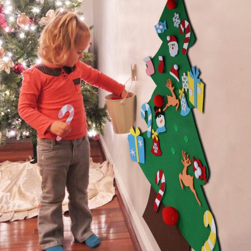 Felt Christmas Trees Are Such A Fun Christmas Activity for Kids 