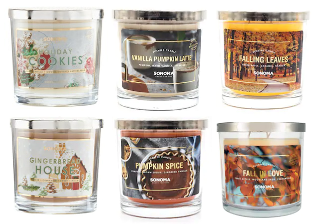 Sonoma Goods Holiday Candles $4.55 Each (With Codes) @ Kohl's