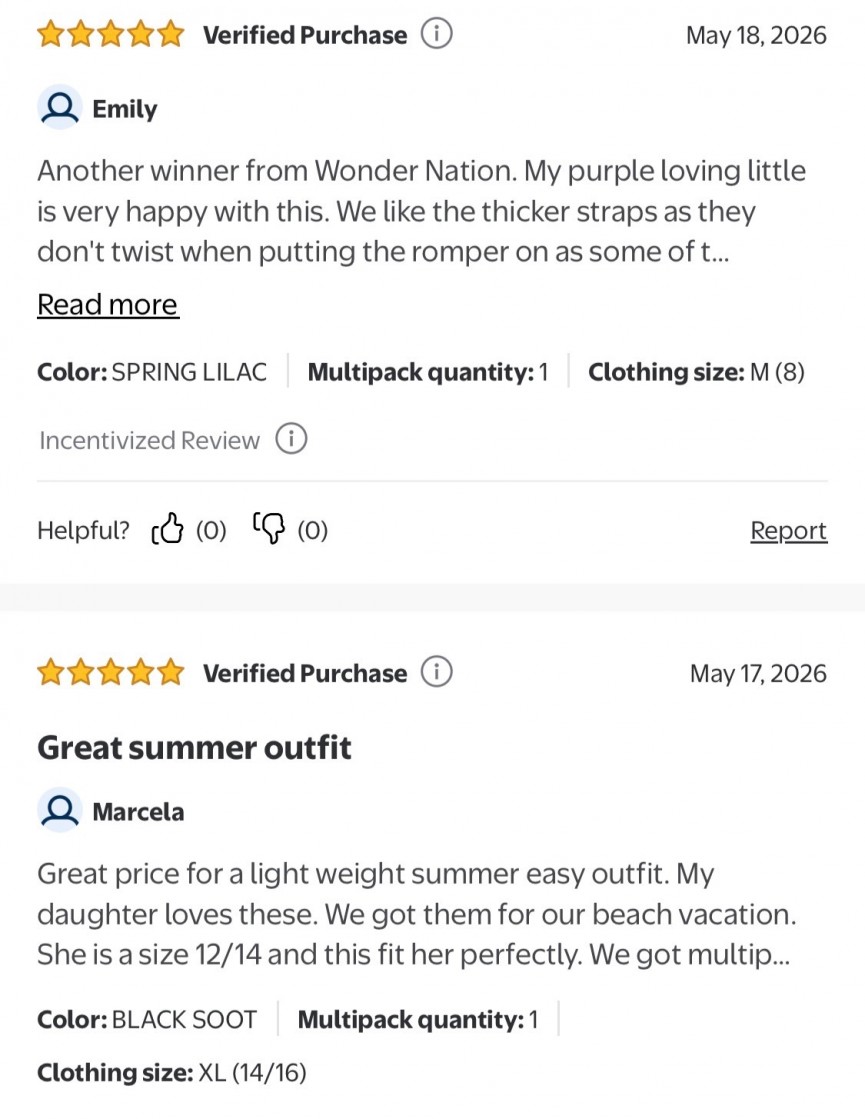 These Cute Girls Summer Rompers Are Only $7.98 at Walmart!