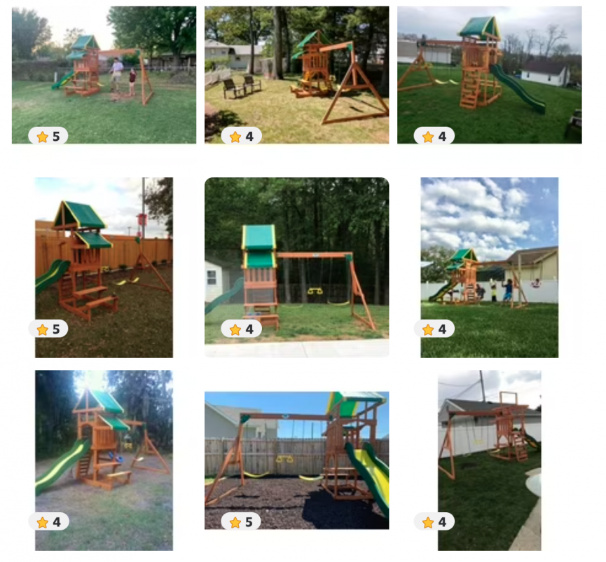 Backyard Discovery Tucson Cedar Wooden Swing Set Just $488
