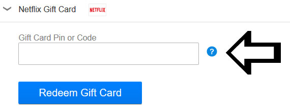 Click On The Gift Card Link To Open Field Paste Your Code And Redeem Netflix Logo